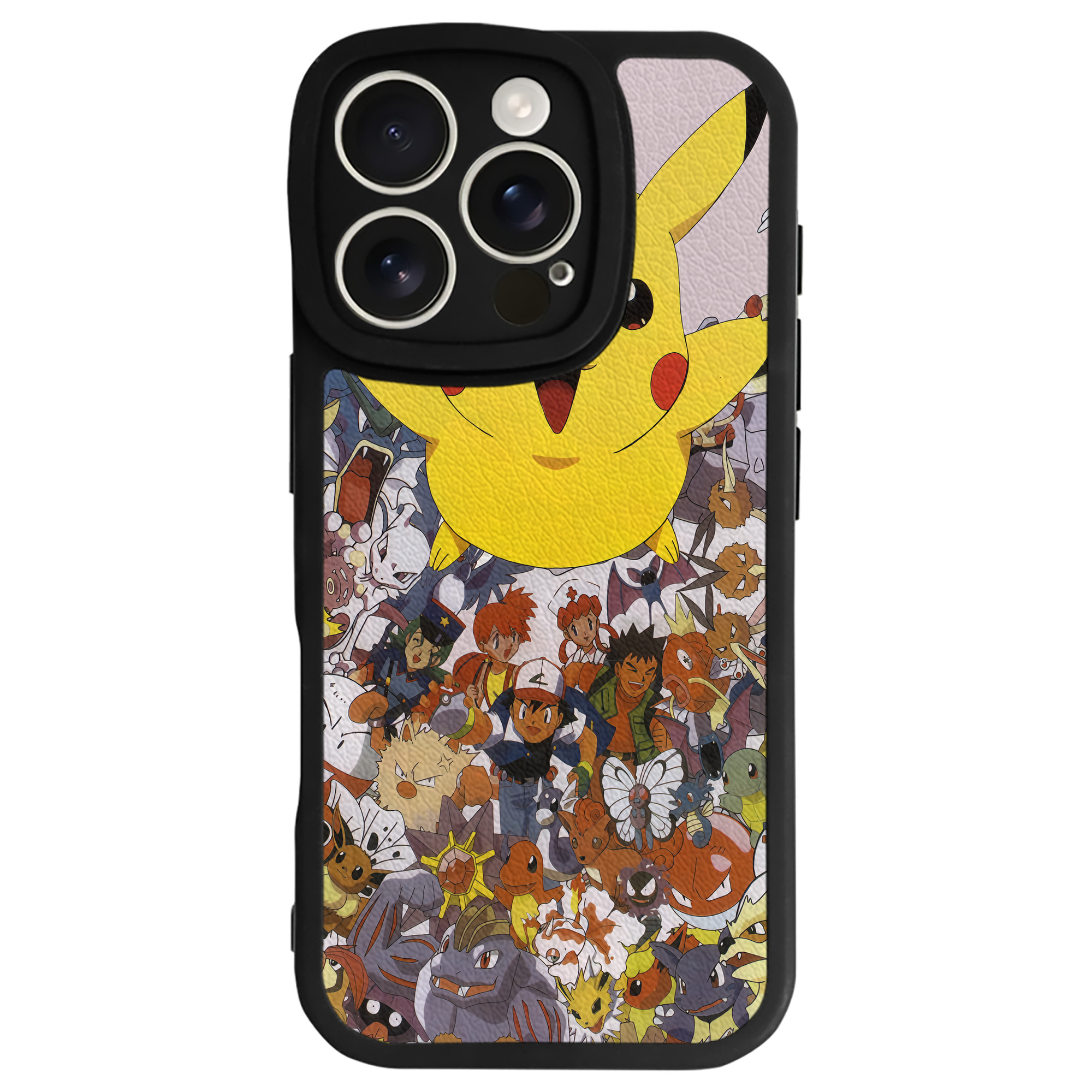（画像用） ポケットモンスター Pokémon 【iPhone 16シリーズ対応】シリコンスマホケース（レザー調） 材質：シリコン